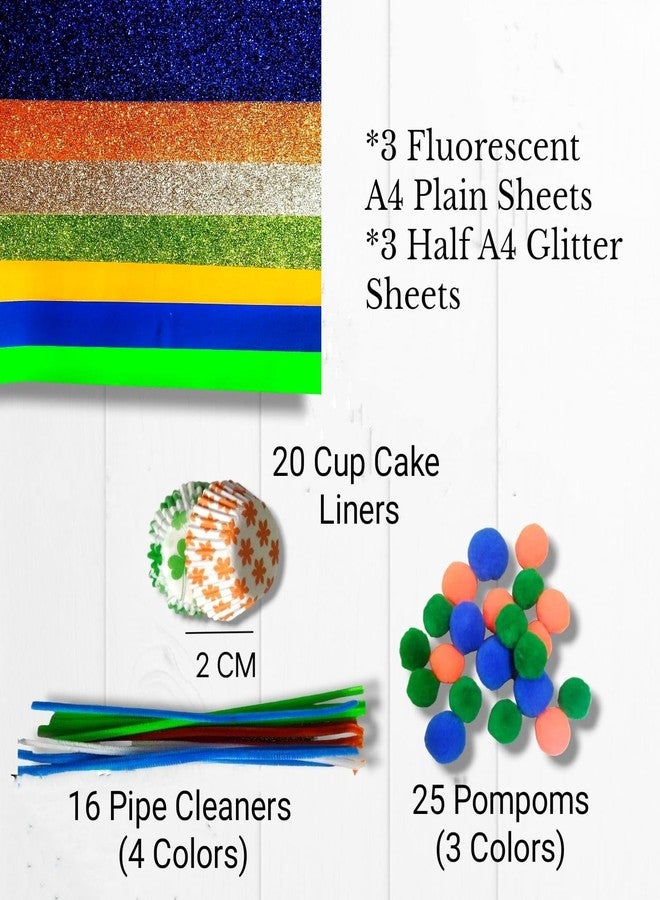 CREATIVE PENCIL All-Inclusive Decorative Art and Craft Material, Ideal for All Group DIY Craft Kit for Special Occasions, Festivals (Tricolor Kit) - Image 3